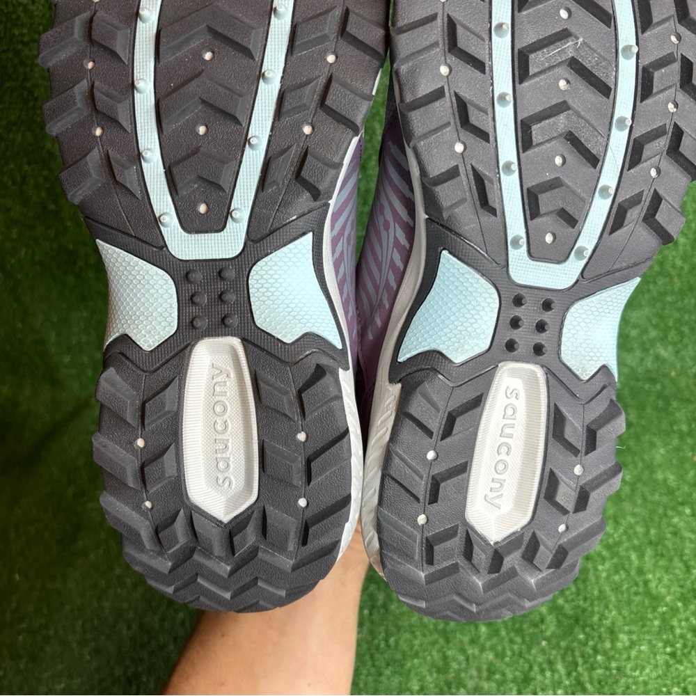 Saucony Excursion TR15 Womens Gray Purple Running Shoes Size 8 - Worn Once - Picture 10 of 12